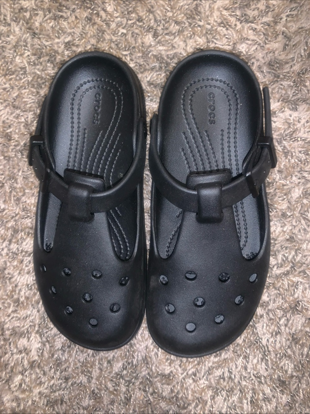 CROCS Black Classic Clog Mule Sandals with Heel Strap